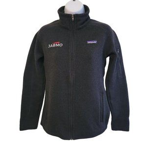 Patagonia Black Full Zip Jacket‎ Pockets XS JABMO Logo Better Sweater